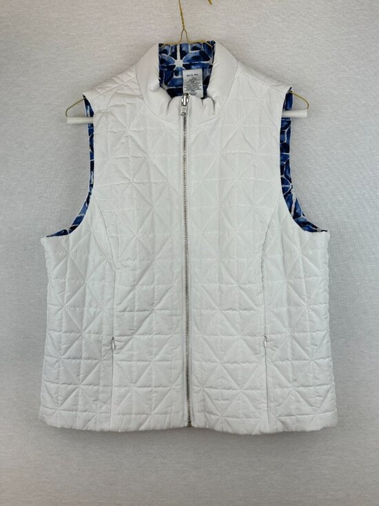 Ruby Rd. Jackets & Blazers - RUBY RD. WOMEN'S REVERSIBLE QIULTED PUFF VEST ONE SIDE w/ ZIPPER POCKET PM/SMALL
